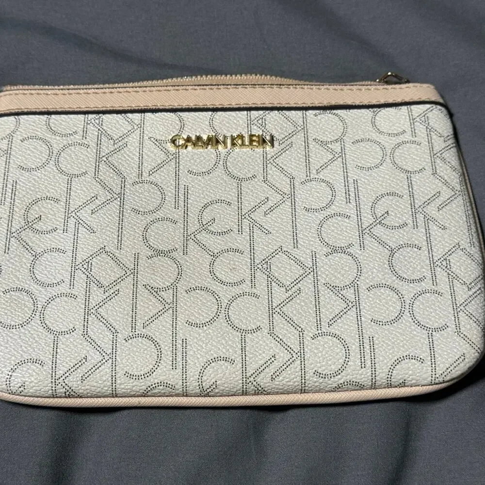 Calvin Klein Beige Wristlet
